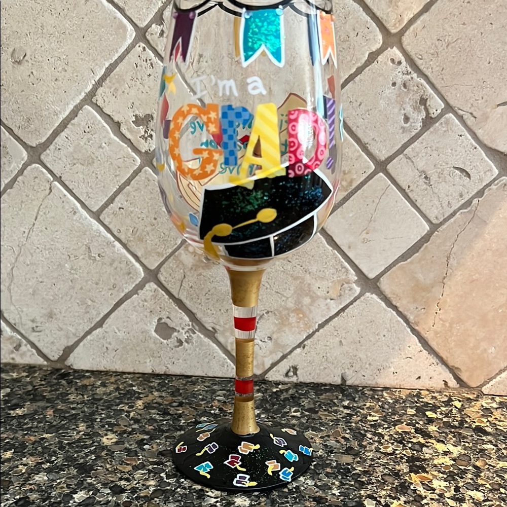 Wine glass for the Graduate